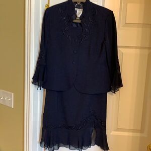Navy blue Plaza South two piece suit